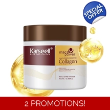 Karseell Collagen Hair Treatment 3.38oz/100ml Deep Repair Argan Oil | Hair Mask Essence | for Dry D