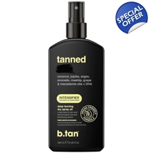 b.tan Best Tanning Oil | Get Tanned Intensifier Dry Spray - Fast, Dark Outdoor Sun Tan From Tan Acce