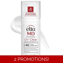 EltaMD UV Clear Face Sunscreen SPF 46, Oil-Free Sunscreen with Zinc Oxide, Dermatologist Recommended