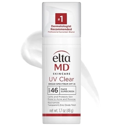 EltaMD UV Clear Face Sunscreen SPF 46, Oil-Free Sunscreen with Zinc Oxide, Der..