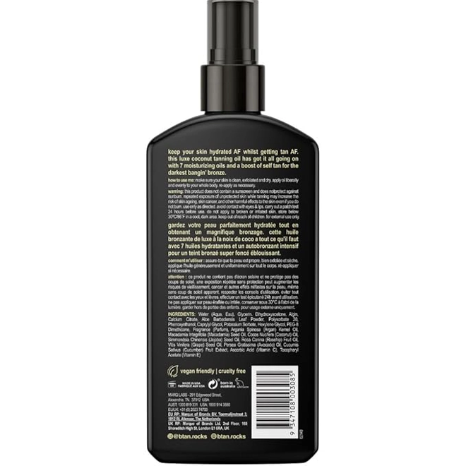 Additional Image for b.tan Best Tanning Oil | Get Tanned Intensifier Dry Spray - Fast, Dark Outdoor Sun Tan From Tan Acce