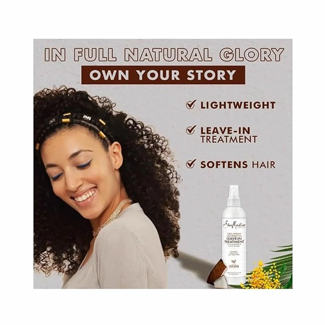 Additional Image for Shea Moisture Leave-In Treatment, 100% Virgin Coconut Oil, 8 Ounce