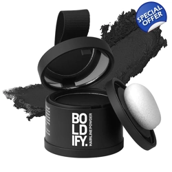 BOLDIFY Hairline Powder - Root Touch Up Hair Color for Gray Coverage - Bald Sp..