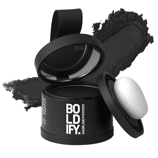 Additional Image for BOLDIFY Hairline Powder - Root Touch Up Hair Color for Gray Coverage - Bald Spot Concealing Hair Pow