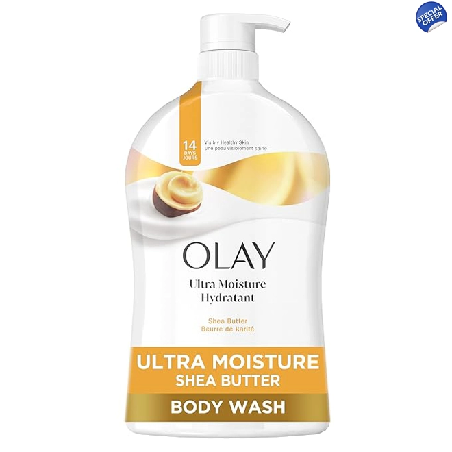 product Image for Olay Body Wash for Women, Ultra Moisture, 24hr Moisturizing, Hydrating & Refreshing, B3 Vitamin Comp