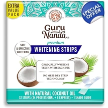 GuruNanda Teeth Whitening Strips - 16-Day Treatment with Non-Slip, Dry Strip Technology - Whitening