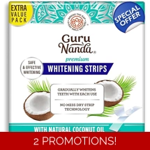 GuruNanda Teeth Whitening Strips - 16-Day Treatment with Non-Slip, Dry Strip Technology - Whitening