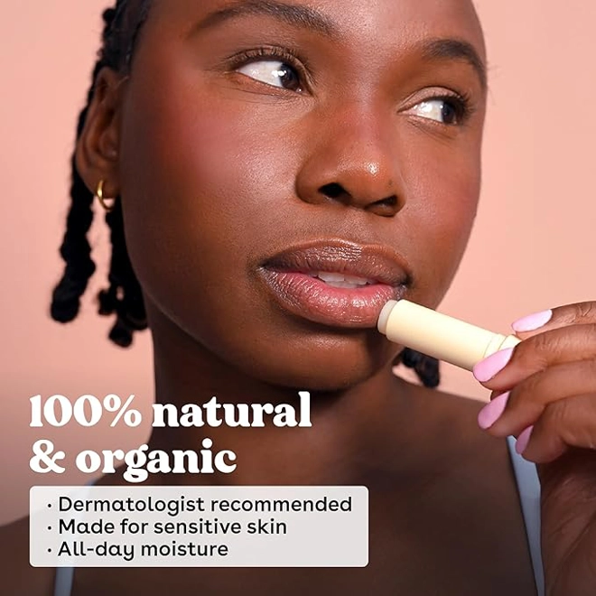 Additional Image for eos 100% Natural & Organic Lip Balm- Strawberry Sorbet, All-Day Moisture, Dermatologist Recommended