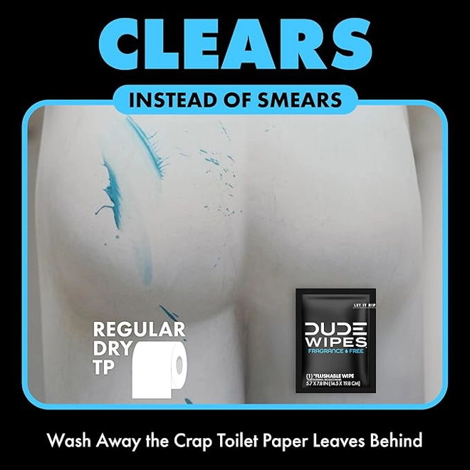 Additional Image for DUDE Wipes On-The-Go Flushable Wipes - 1 Pack, 30 Count - Unscented Extra-Large Individually Wrapped