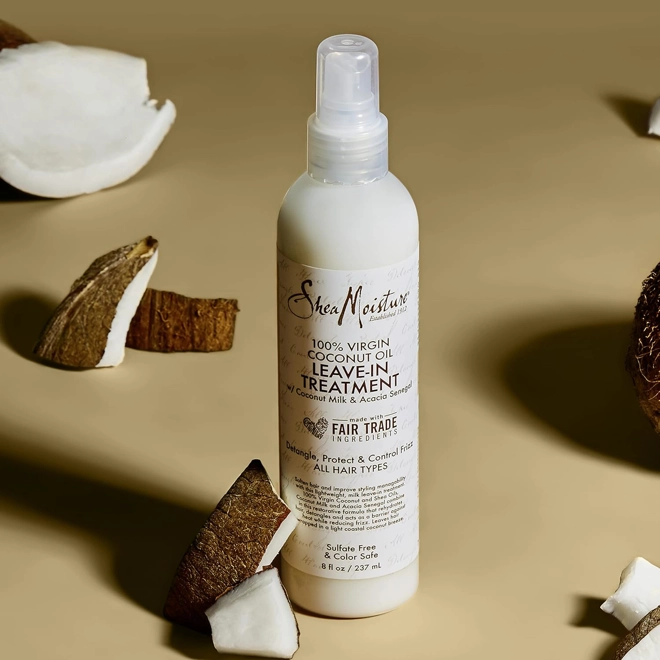 Additional Image for Shea Moisture Leave-In Treatment, 100% Virgin Coconut Oil, 8 Ounce