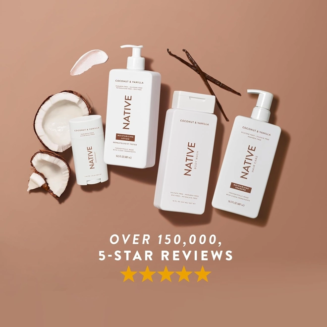 Additional Image for Native Body Lotion Contains Naturally Derived Plant-Based Moisturizers for Women and Men | Restores
