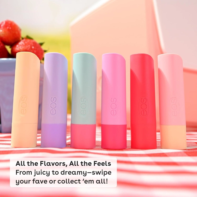 Additional Image for eos 100% Natural & Organic Lip Balm- Strawberry Sorbet, All-Day Moisture, Dermatologist Recommended