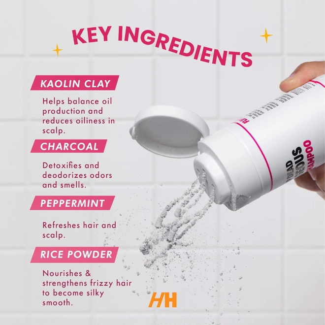 Additional Image for Handmade Heroes Non Aerosol Dry Shampoo Powder 1.8oz 100% Natural & Vegan Volumizing Powder For Dar