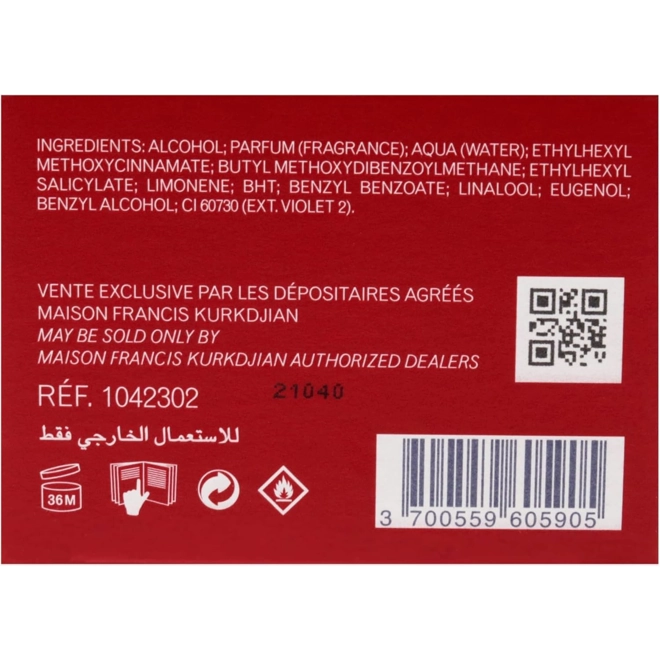 Additional Image for Maison Francis Kurkdjian Baccarat Rouge 540 Pure Perfume, 2.3 Fl Oz (Pack of 1)