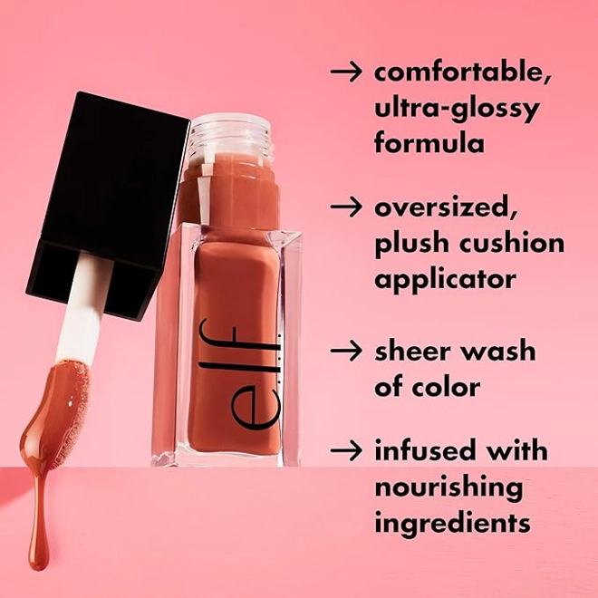 Additional Image for e.l.f. Glow Reviver Lip Oil, Nourishing Tinted Lip Oil For A High-shine Finish, Infused With Jojoba