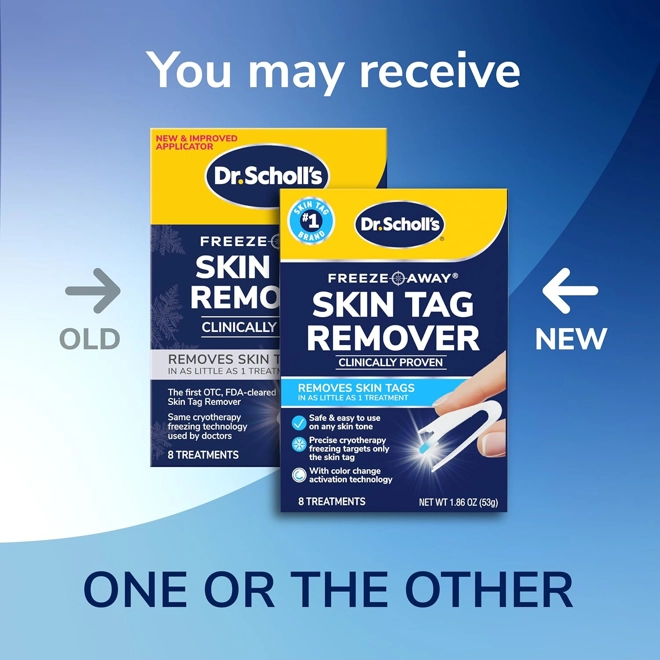 Additional Image for Dr. Scholl's Freeze Away Skin Tag Remover Kit, 8 ct – Completely removes Skin Tags in As Little As 1
