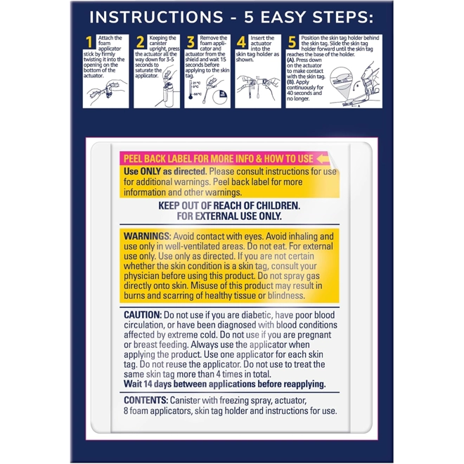 Additional Image for Dr. Scholl's Freeze Away Skin Tag Remover Kit, 8 ct – Completely removes Skin Tags in As Little As 1