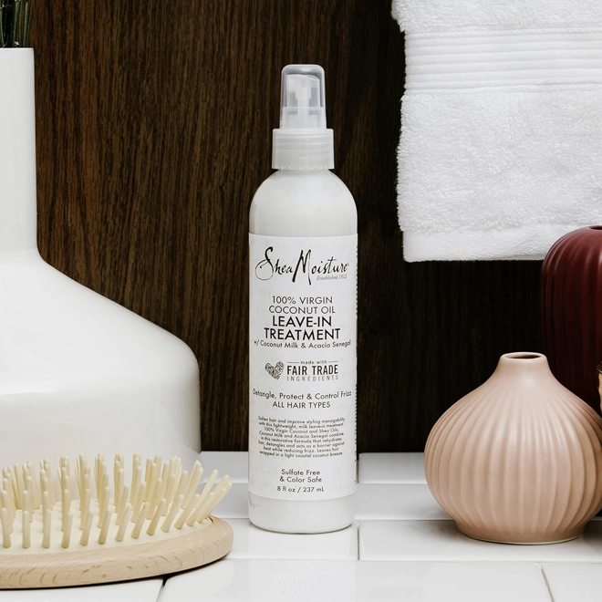 Additional Image for Shea Moisture Leave-In Treatment, 100% Virgin Coconut Oil, 8 Ounce