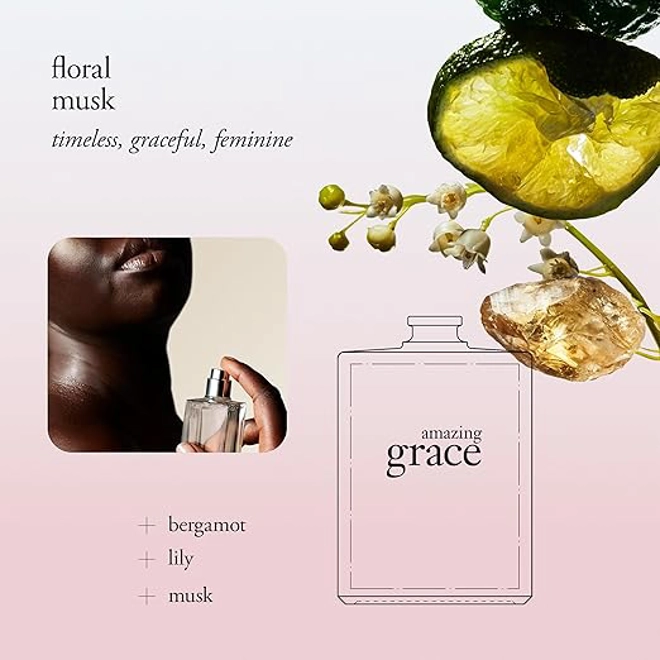Additional Image for philosophy amazing grace eau de toilette - clean & floral women's perfume - with notes of bergamot,