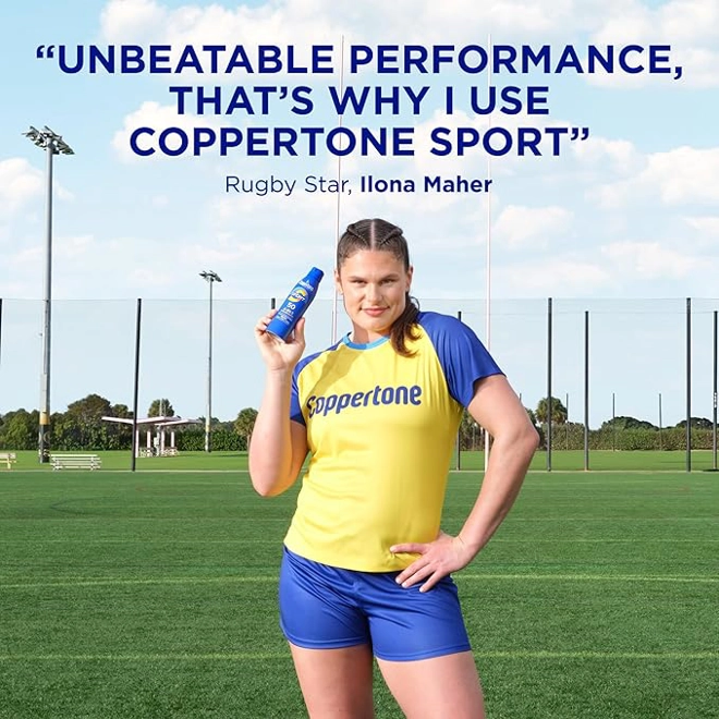 Additional Image for Coppertone Sport Sunscreen Spray SPF 50, Pack of 3, 5.5 Oz Bottles | Sweat, Heat and Water Resistant
