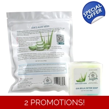 GIA BELLA Detox Soap - Natural Cleansing Bar with Aloe Vera Extract –Purifies and Hydrate your Skin