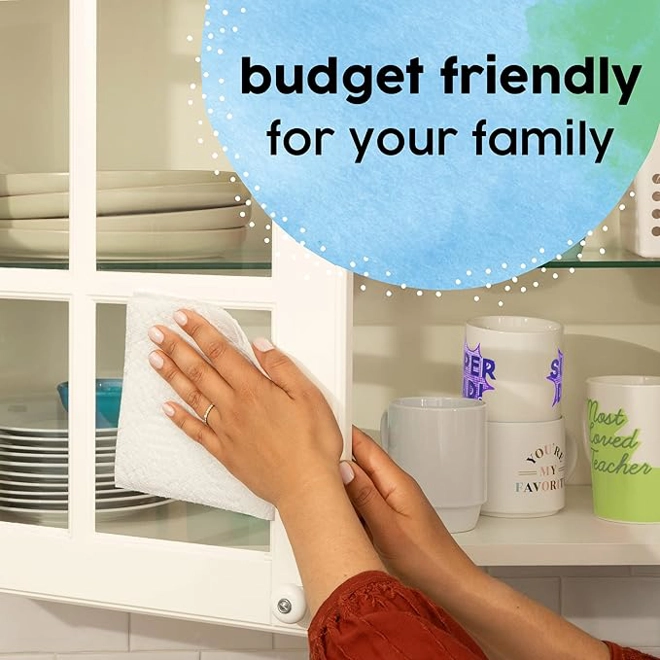 Additional Image for Bounty Essentials Select-A-Size Paper Towels, White, 2 Triple Rolls = 6 Regular Rolls