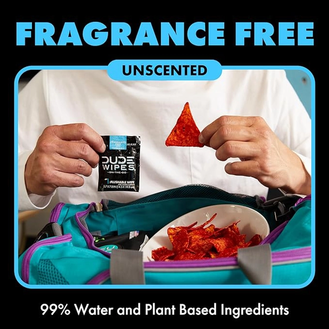 Additional Image for DUDE Wipes On-The-Go Flushable Wipes - 1 Pack, 30 Count - Unscented Extra-Large Individually Wrapped