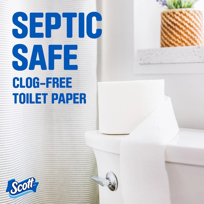 Additional Image for Scott ComfortPlus Toilet Paper, 12 Double Rolls, 231 Sheets per Roll, Septic-Safe, 1-Ply Toilet Tiss