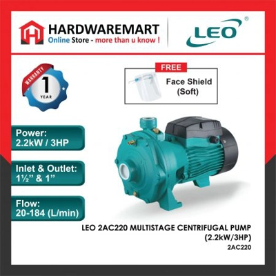 LEO 2AC220 MULTISTAGE CENTRIFUGAL PUMP PAM AIR RUMAH KOLAM.. LEO 2AC220 MULTISTAGE CENTRIFUGAL PUMP PAM AIR RUMAH KOLAM..