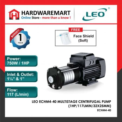 LEO ECHM4-40 MULTISTAGE CENTRIFUGAL PUMP PAM AIR RUMAH KOL.. LEO ECHM4-40 MULTISTAGE CENTRIFUGAL PUMP PAM AIR RUMAH KOL..