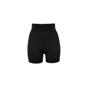 Black Cashmere Biker Shorts