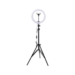 Ring Light studio 26 cm com Tripé Extensível até 210 cm - ..