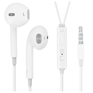 Auscultadores / Auricular phones para Apple com Comando - Branco