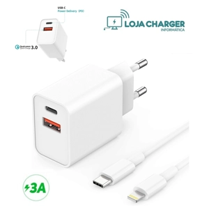 Carregador Lojacharger p/ Iphone 11 Pro Max / XS MAX / Xi..