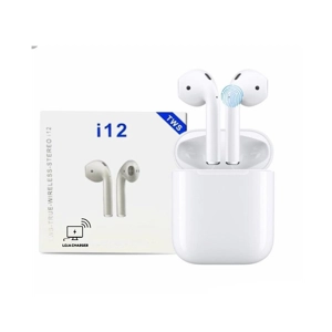 Auriculares Bluetooth LOJACHARGER sem Fio 5.0 i12 | Compatível com iPhone Samsung Huawei Xiaomi, U..
