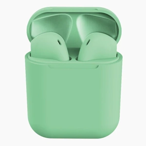 Auriculares Bluetooth LOJACHARGER sem Fio 5.0 i12 | Compatível com iPhone Samsung Huawei Xiaomi, Universal | Fones  Capa True Wireless - Verde