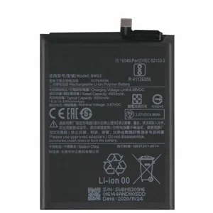 Bateria Xiaomi Mi 10T / Mi 10T Pro BM53 5000 mAh compativel