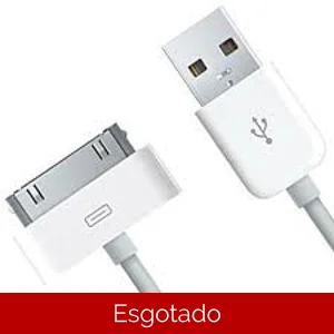 Carregador e cabo de dados USB IPHONE 4 4S S 3 3G 3GS IPOD - Novo