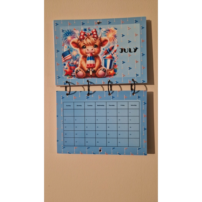 Additional Image for 2026 Highland Cow Calendar