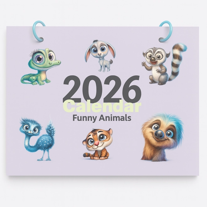 Additional Image for 2026 funny animals calendar