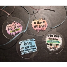 Acrylic quote decorations