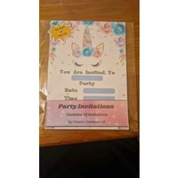 Unicorn Party Invitations