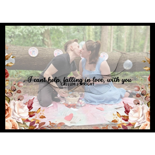 Additional Image for A4 Framed Song Lyric Print