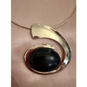 Black Pendant Necklace