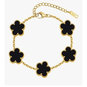 Black Lucky Charm Bracelet