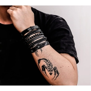 6 Leather bracelets for men