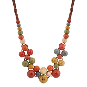 Fall colors necklace