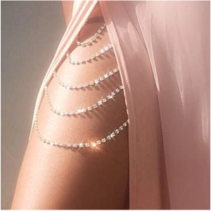 Leg chain/ rhinestone