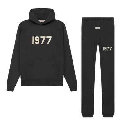 FEAR OF GOD ESSENTIALS 1977 IRON BLACK FULL SET
