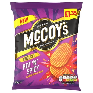 McCoy's Hot'n'Spicy Crisps 65g